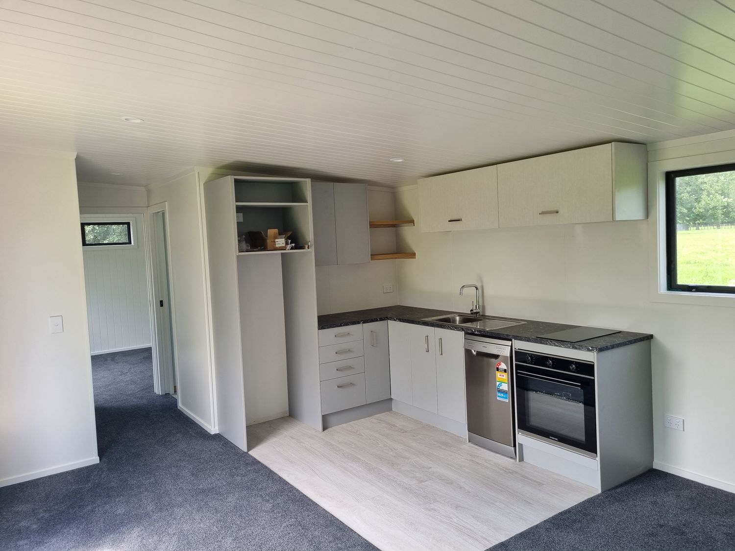 Transportable home, kitchen interior