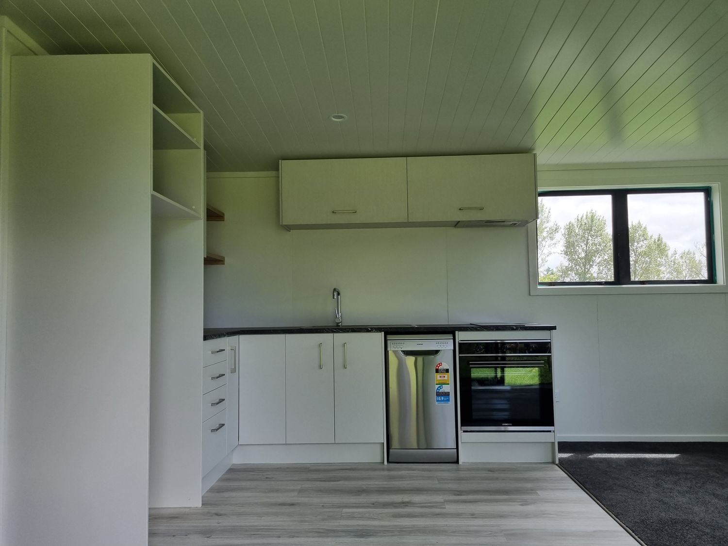Transportable home, second kitchen interior